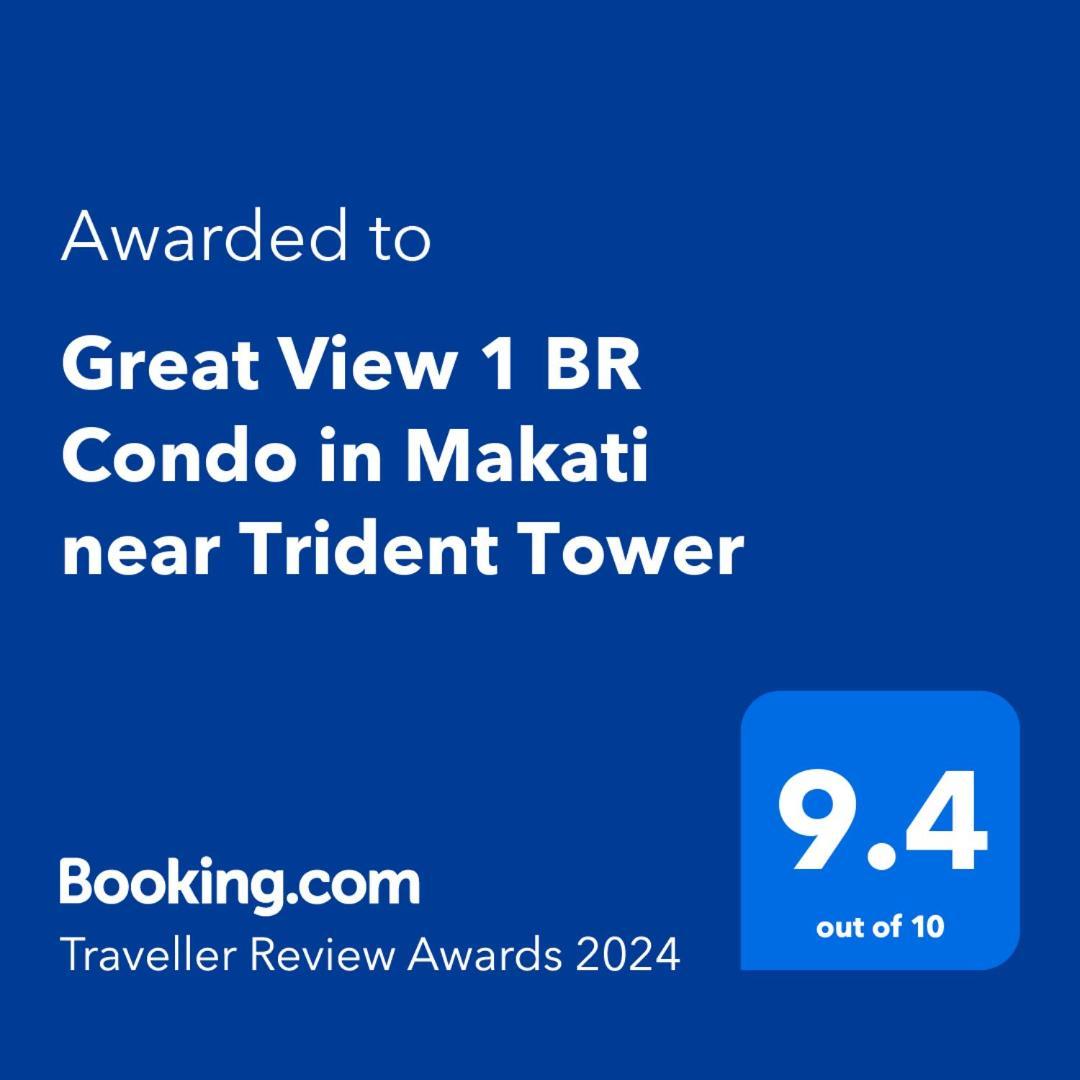 Great View 1 Bedroom Condo In Makati Near Trident Tower Μανίλα Εξωτερικό φωτογραφία
